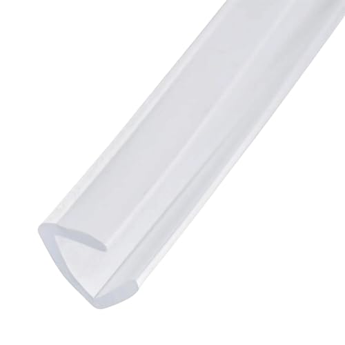 Cozylkx 2 Meter U-Dichtungs-Kantenschutzstreifen, Transparenter Gummi-Kantenschutz, Glaskantenschutz, Passend Für 14-15 Mm Kanten von Cozylkx