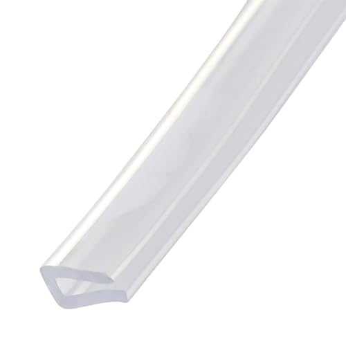 Cozylkx 2 Meter U-Dichtungs-Kantenschutzstreifen, Transparenter Gummi-Kantenschutz, Glaskantenschutz, Passend Für 4-5 Mm Kanten Cozylkx 2 Meter U-Dichtungs-Kantenschutzstreifen, Transparenter Gummi-Kantenschutz, Glaskantenschutz, Passend Für 4-5 Mm Kanten von Cozylkx