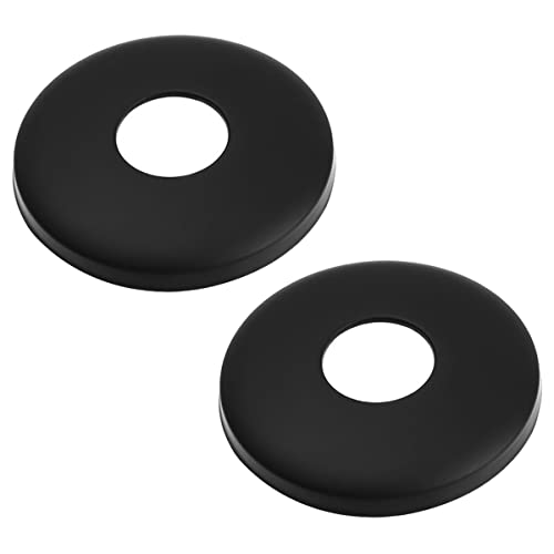 Cozylkx 2er-Pack Edelstahl Wasserhahn Dekor Rohrabdeckungen Wandflansch Rohrlochabdeckungen Rosette, Schwarz,60x21x10mm Cozylkx 2er-Pack Edelstahl Wasserhahn Dekor Rohrabdeckungen Wandflansch Rohrlochabdeckungen Rosette, Schwarz,60x21x10mm von Cozylkx