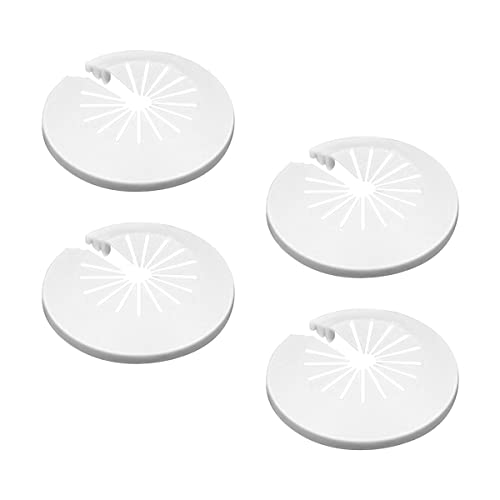 Cozylkx 4 Dekorative Abdeck Rohrmanschetten, Weicher Kunststoff Zum Aufstecken, Heizkörperabdeckung, Wandflansch Abdeckung Für Rohrdekoration Mit 15–45 Mm Durchmesser von Cozylkx