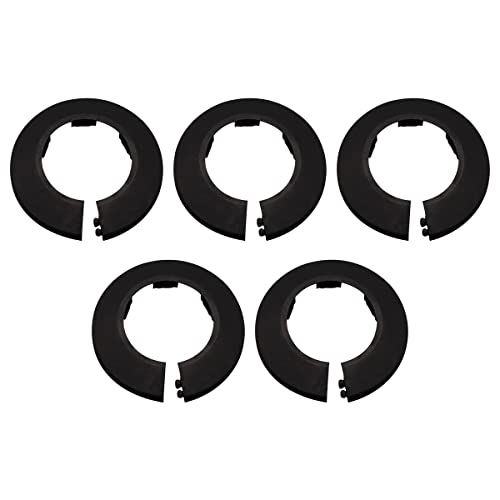 Cozylkx 5 Stück Heizungsrohr Rosette, Dekorativ Rohrabdeckung aus Kunststoff, Abdeckrosetten, Rohrschellen Rohrmanschette für 40 mm Durchmesser Rohr von Cozylkx