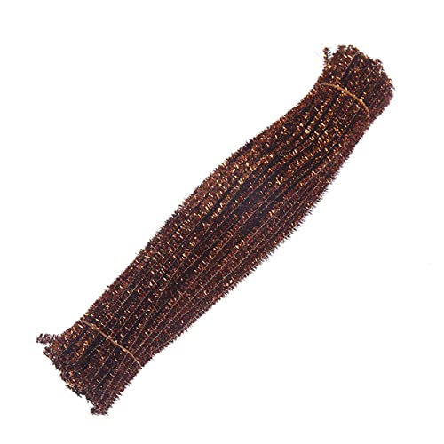 Cozylkx 50 Stück Plüsch Lametta Stiele, 30 Cm/11,8 Zoll, Chenille Stiele Pfeifenreiniger Glitzer Lametta Für Heimwerker,Kaffee Cozylkx 50 Stück Plüsch Lametta Stiele, 30 Cm/11,8 Zoll, Chenille Stiele Pfeifenreiniger Glitzer Lametta Für Heimwerker,Kaffee von Cozylkx