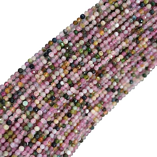 Cozylkx Facettierte Edelsteinperlen, 120 Stück, 3 mm, Natürliche, Mehrfarbige Turmalin-Steinperlen, Lose Perlen Für Die Herstellung Von Armbändern Und Schmuck Cozylkx Facettierte Edelsteinperlen, 120 Stück, 3 mm, Natürliche, Mehrfarbige Turmalin-Steinperlen, Lose Perlen Für Die Herstellung Von Armbändern Und Schmuck von Cozylkx