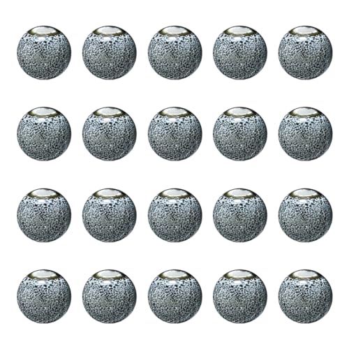 Cozylkx Glasur-Porzellanperlen, 20 Stück, 8 Mm, Großes Loch, Handgefertigte Keramikperlen, Runde Glasur, Bastelperlen Für Selbstgemachte Armbänder, Halsketten Cozylkx Glasur-Porzellanperlen, 20 Stück, 8 Mm, Großes Loch, Handgefertigte Keramikperlen, Runde Glasur, Bastelperlen Für Selbstgemachte Armbänder, Halsketten von Cozylkx