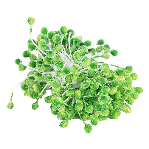 Cozylkx Grüne Blumen-Staubblätter, 70 Stück/Lot, Künstliche Perlen-Blumen-Staubblätter, Doppelköpfe, Gefälschte Staubblätter Zum Basteln, Blumenmachen, Kranzdekorationen Cozylkx Grüne Blumen-Staubblätter, 70 Stück/Lot, Künstliche Perlen-Blumen-Staubblätter, Doppelköpfe, Gefälschte Staubblätter Zum Basteln, Blumenmachen, Kranzdekorationen von Cozylkx