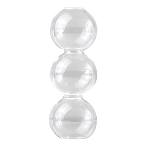 Cozylkx Kleine Glasvase Für Blumen, Niedliche Blasen-Einzelblumenvase, Dekorative Transparente Vase, Party-Tischdekoration Cozylkx Kleine Glasvase Für Blumen, Niedliche Blasen-Einzelblumenvase, Dekorative Transparente Vase, Party-Tischdekoration von Cozylkx