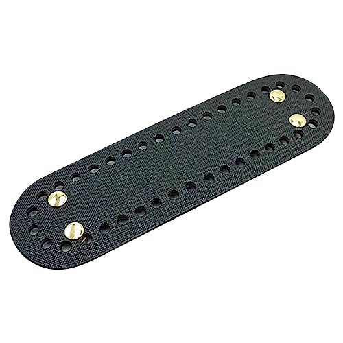 Cozylkx PU Leder Taschenboden Zum Häkeln, 5 cm x 18 cm, Ovaler Kleiner Taschenboden, Former Mit Löchern Für Selbstgemachte Handtaschen, Umhängetaschen, Beutel Cozylkx PU Leder Taschenboden Zum Häkeln, 5 cm x 18 cm, Ovaler Kleiner Taschenboden, Former Mit Löchern Für Selbstgemachte Handtaschen, Umhängetaschen, Beutel von Cozylkx