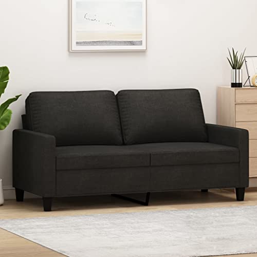 Cozynest 2 Sitzer Sofa Schwarz 140 cm Stoff von Cozynest