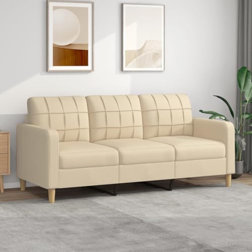 Cozynest 3Sitzer-Sofa Creme 180 cm Stoff von Cozynest