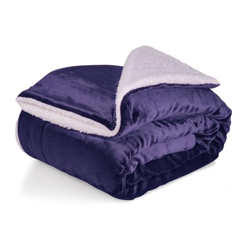 Cozyor Wohndecke Kuscheldecke XL warm Sherpa, Dicke Sofadecke, hochwertige Tagesdecke, 150x200 cm Plüschdecke blau, Wohnzimmerdecke Sherpadecke Cozyor Wohndecke Kuscheldecke XL warm Sherpa, Dicke Sofadecke, hochwertige Tagesdecke, 150x200 cm Plüschdecke blau, Wohnzimmerdecke Sherpadecke von Cozyor