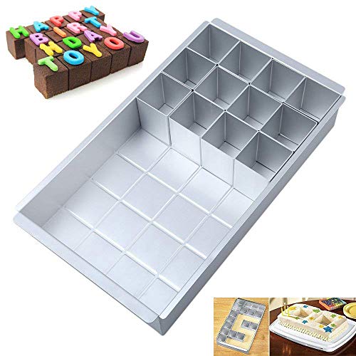 Cozywind Zahlen und Buchstaben Backform Kuchenform aus Aluminium Antihaft Backformen Set Verstellbar DIY Backen Formen Set für Jahrestag, Hochzeit, Geburtstag, Kuchen, Ausstechformen von Cozywind