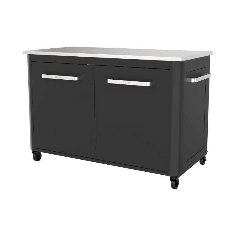 Cozze Outdoorküche Edelstahl schwarz 120 x 90 x 67 cm von Cozze