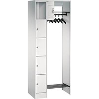 CP Garderobe mit Schließfächern lichtgrau 80700-00 S10000, 5 Schließfächer 74,0 x 48,0 x 195,0 cm von Cp