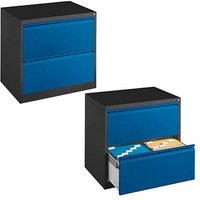 CP C 2000 Acurado Hängeregistraturschrank grau, blau 2 Schubladen 78,7 x 59,0 x 73,3 cm von Cp