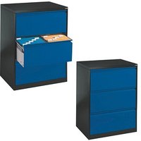 CP C 2000 Acurado Hängeregistraturschrank grau, blau 3 Schubladen 78,7 x 59,0 x 104,5 cm von Cp