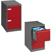 CP C 2000 Acurado Hängeregistraturschrank rubinrot, anthrazit 2 Schubladen 43,3 x 59,0 x 73,3 cm von Cp