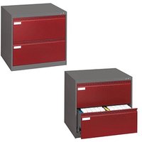 CP C 2000 Acurado Hängeregistraturschrank grau, rubinrot 2 Schubladen 78,7 x 59,0 x 73,3 cm CP C 2000 Acurado Hängeregistraturschrank grau, rubinrot 2 Schubladen 78,7 x 59,0 x 73,3 cm von Cp