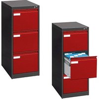 CP C 2000 Acurado Hängeregistraturschrank rubinrot, anthrazit 3 Schubladen 43,3 x 59,0 x 104,5 cm von Cp