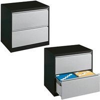 CP C 2000 Acurado Hängeregistraturschrank silber, grau 2 Schubladen 78,7 x 59,0 x 73,3 cm von Cp