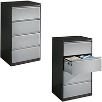 CP C 2000 Acurado Hängeregistraturschrank grau, dunkelgrau 4 Schubladen 78,7 x 59,0 x 135,7 cm von Cp