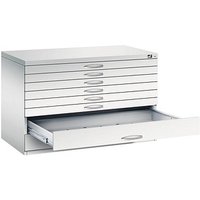 CP 7100 Planschrank lichtgrau 8 Schubladen 110,0 x 76,5 x 76,0 cm von Cp