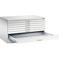 CP 7200 Planschrank lichtgrau 8 Schubladen 135,0 x 96,0 x 76,0 cm von Cp