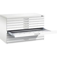 CP 7100 Planschrank verkehrsweiß 10 Schubladen 110,0 x 76,5 x 76,0 cm von Cp