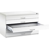 CP 7100 Planschrank verkehrsweiß 5 Schubladen 110,0 x 76,5 x 76,0 cm von Cp