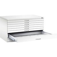 CP 7200 Planschrank verkehrsweiß 8 Schubladen 135,0 x 96,0 x 76,0 cm von Cp