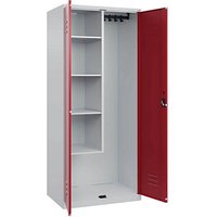 CP Putzmittelschrank Classic PLUS 080100-02 S10001 lichtgrau, rubinrot 80,0 x 50,0 x 185,0 cm, aufgebaut CP Putzmittelschrank Classic PLUS 080100-02 S10001 lichtgrau, rubinrot 80,0 x 50,0 x 185,0 cm, aufgebaut von Cp
