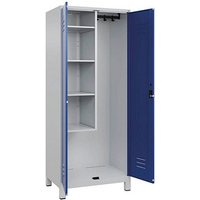 CP Putzmittelschrank Classic Plus 080110-02 S10003 enzianblau, lichtgrau 80,0 x 50,0 x 195,0 cm, aufgebaut von Cp