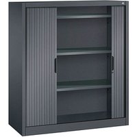 CP Omnispace Rollladenschrank schwarzgrau 3 Fachböden 120,0 x 42,0 x 134,5 cm von Cp