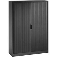 CP Omnispace Rollladenschrank schwarzgrau 3 Fachböden 120,0 x 42,0 x 166,0 cm von Cp