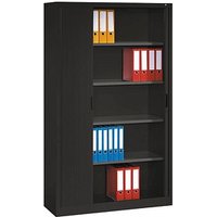 CP Omnispace Rollladenschrank schwarzgrau 4 Fachböden 120,0 x 42,0 x 198,0 cm von Cp