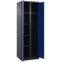 CP Spind Classic Plus enzianblau, schwarzgrau 080600-20 S10046, 1 Schließfach 60,0 x 50,0 x 185,0 cm von Cp
