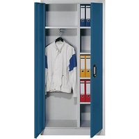 CP Stahlschrank C 2000 Acurado 9260-30 S10158 lichtgrau, enzianblau 93,0 x 40,0 x 195,0 cm, aufgebaut von Cp