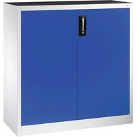 CP Stahlschrank 8531-000 S10148 lichtgrau, enzianblau 120,0 x 50,0 x 120,0 cm, aufgebaut von Cp