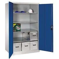 CP Metallschrank 8934-00 S10197 lichtgrau, enzianblau 120,0 x 80,0 x 195,0 cm, aufgebaut CP Metallschrank 8934-00 S10197 lichtgrau, enzianblau 120,0 x 80,0 x 195,0 cm, aufgebaut von Cp