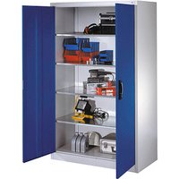 CP Metallschrank 8932-00 S10599 lichtgrau, enzianblau 120,0 x 60,0 x 195,0 cm, aufgebaut CP Metallschrank 8932-00 S10599 lichtgrau, enzianblau 120,0 x 60,0 x 195,0 cm, aufgebaut von Cp