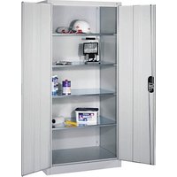 CP Stahlschrank 8922-052 S10160 lichtgrau 93,0 x 60,0 x 195,0 cm, aufgebaut von Cp