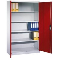 CP Stahlschrank C 2000 Acurado 9460-000 S10693 lichtgrau, rubinrot 120,0 x 40,0 x 195,0 cm, aufgebaut von Cp