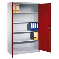 CP Stahlschrank C 2000 Acurado 9480-000 S10589 lichtgrau, rubinrot 120,0 x 50,0 x 195,0 cm, aufgebaut von Cp