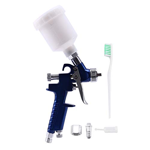 Cpolebev 1.0MM Duese H-2000 professionelle HVLP Spritzpistole Mini Air Farbspritzpistolen Airbrush fuer Malerei Auto Aerograph von Cpolebev