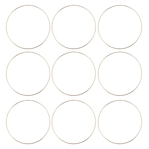 Cpolebev 10 Paket 10 Metall Blumen Rahmen Kranz Gold Reifenringe für DIY Kranz, und Wand Behang von Cpolebev