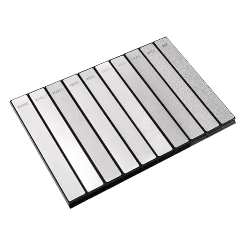 Cpolebev 10 Stück Diamant-Schleifstein-Messerschärfer für Edge Knife 80, 120, 200, 400, 500, 600, 800, 1000, 1500, 2000 Set Cpolebev 10 Stück Diamant-Schleifstein-Messerschärfer für Edge Knife 80, 120, 200, 400, 500, 600, 800, 1000, 1500, 2000 Set von Cpolebev