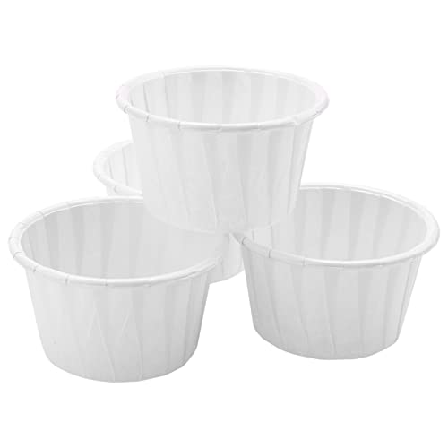 Cpolebev 100 Stücke Pappbecher Nasenhaar Gesicht Haar Entfernung Wachs Bohnenbehälter Kuchen Papier Tablett Papierschüssel Schmelzwachs Eiscreme Organizer von Cpolebev