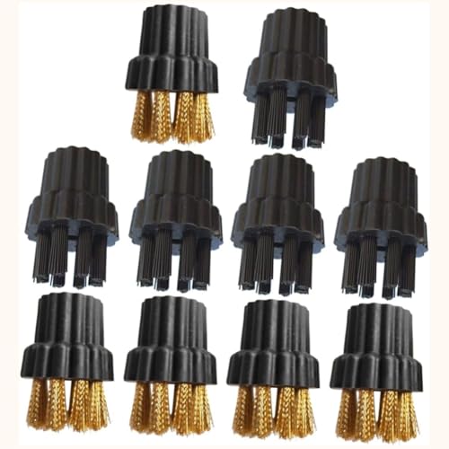 Cpolebev 10er Pack Dampfmopf Bürstenköpfe Messingbürste Ersatzteile für Dampfreiniger Bürstenköpfe Zubehör Cpolebev 10er Pack Dampfmopf Bürstenköpfe Messingbürste Ersatzteile für Dampfreiniger Bürstenköpfe Zubehör von Cpolebev