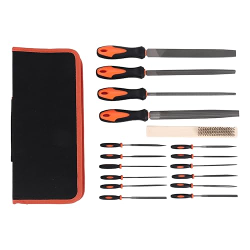 Cpolebev 17 Teiliges Feilen Set Geschmiedetem Legiertem Stahl Trage Tasche, PräZiser Flacher/Dreieckiger/Halb Runder/Runder GroßEr Feile und 12 Teiliger Nadel Feilen, Form Werkzeug Cpolebev 17 Teiliges Feilen Set Geschmiedetem Legiertem Stahl Trage Tasche, PräZiser Flacher/Dreieckiger/Halb Runder/Runder GroßEr Feile und 12 Teiliger Nadel Feilen, Form Werkzeug von Cpolebev