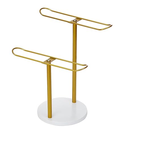 Cpolebev 2-Stufiger Stirnbandhalter-Organizer, Haarreifen-Präsentationsständer, Stirnband-Organizer, Aufbewahrung Von Haarseilen, Accessoires, Armbändern Cpolebev 2-Stufiger Stirnbandhalter-Organizer, Haarreifen-Präsentationsständer, Stirnband-Organizer, Aufbewahrung Von Haarseilen, Accessoires, Armbändern von Cpolebev