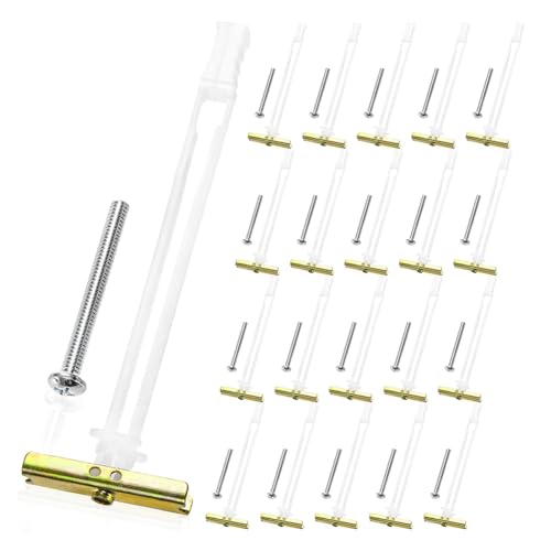 Cpolebev 20er-Pack Trockenbauanker mit Mitgelieferten Schrauben für 1/4-20, Zur Von Fernsehern, Schränken, Hält Jeweils Bis zu 265 Pfund in 1/2 Trockenbauwänden Cpolebev 20er-Pack Trockenbauanker mit Mitgelieferten Schrauben für 1/4-20, Zur Von Fernsehern, Schränken, Hält Jeweils Bis zu 265 Pfund in 1/2 Trockenbauwänden von Cpolebev